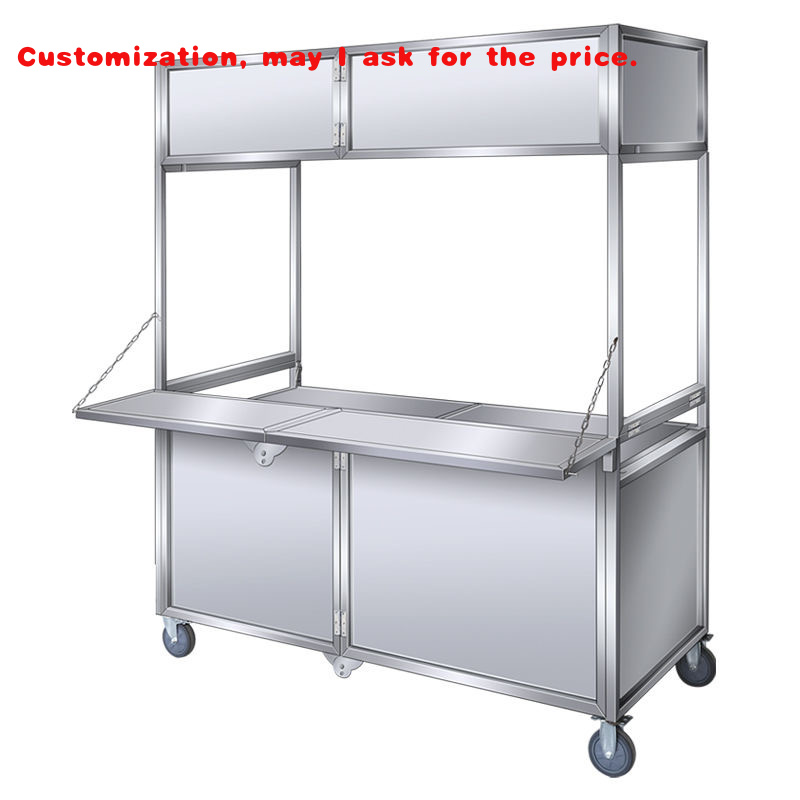 Food Snacks Delivery - custom.Food Trucks Foldable Food Delivery Carts