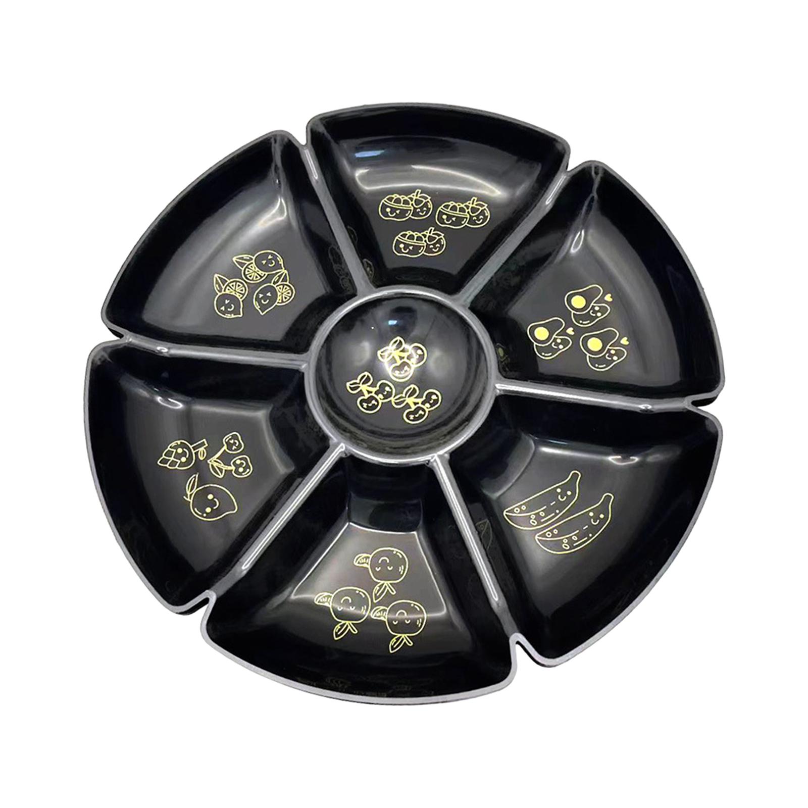 Food Platter Snacks - Divided Snack Serving Tray Multifunctional Food