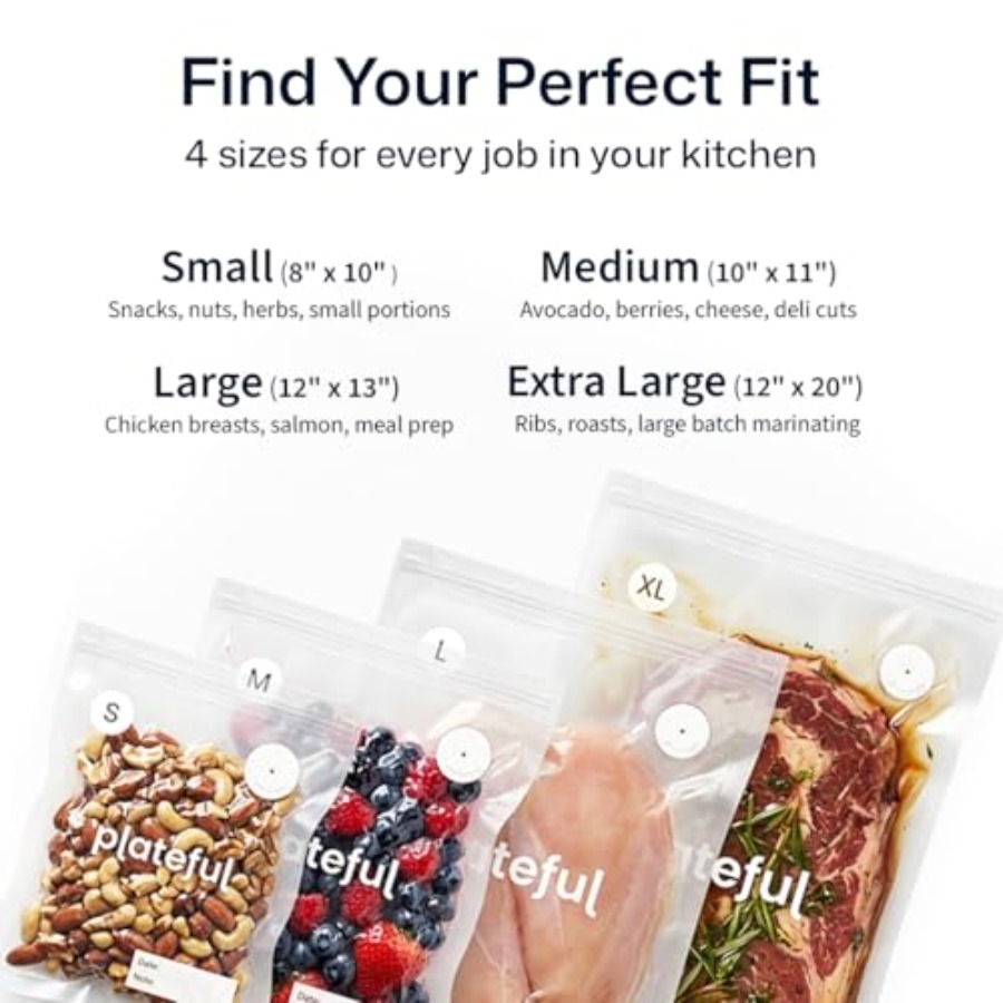 Vacuum Sealer Food Bags 10 x L - Foods X avis et prix
