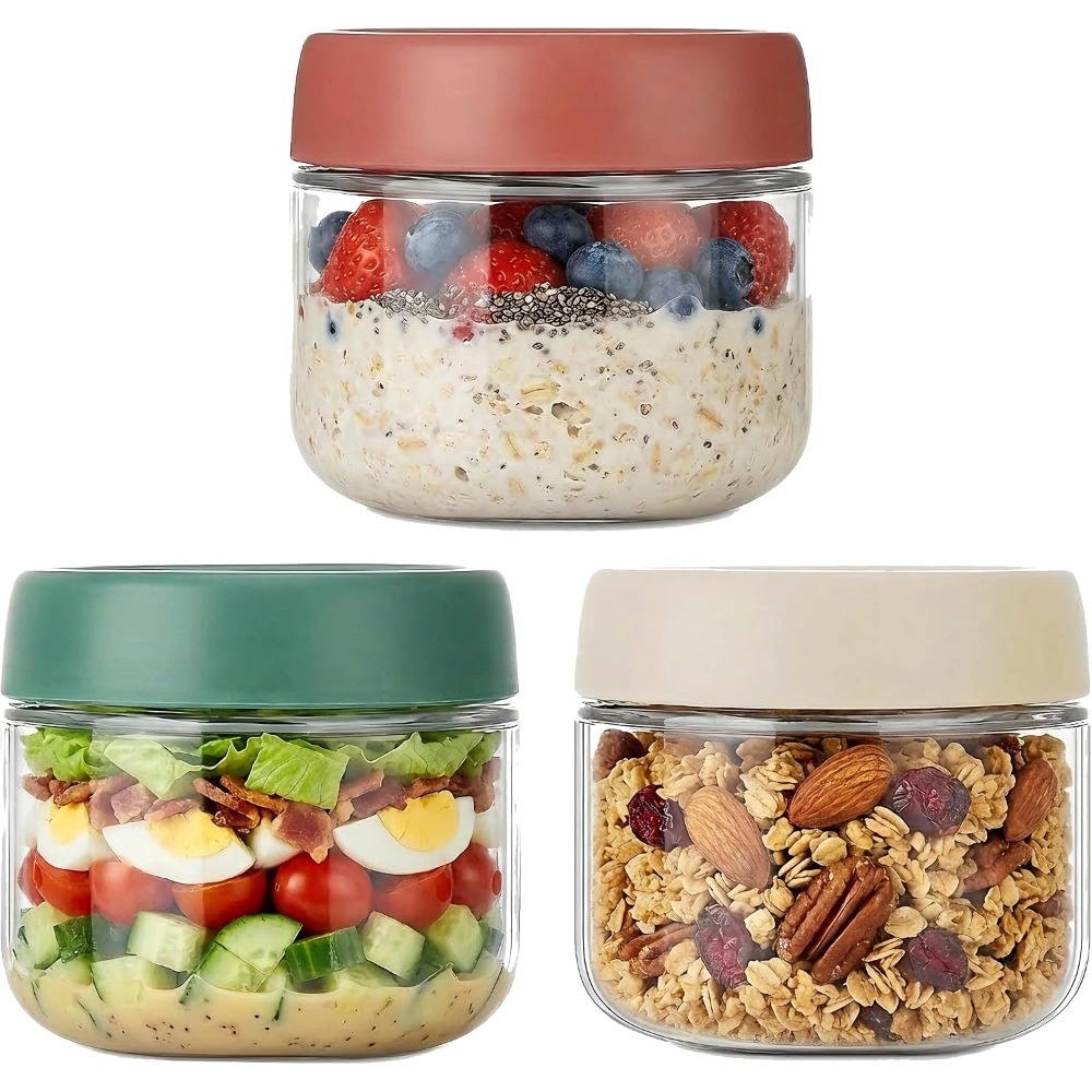 3 Pack 10oz Glass Jars with Sc - Food Snacks In Usa avis et prix