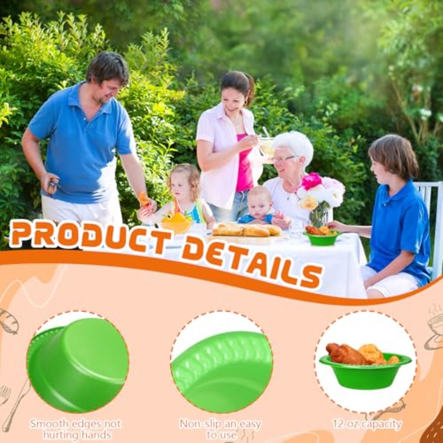 60 Pack 12oz Disposable Plasti - Food Snacks For Picnic avis et prix