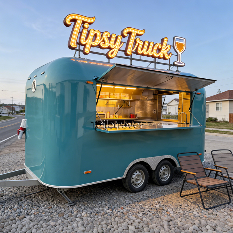 Fiberglass Food Truck Custom-M - Quality Food Snacks avis et prix
