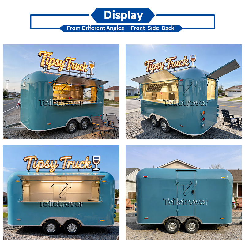 Fiberglass Food Truck Custom-M - Quality Food Snacks avis et prix