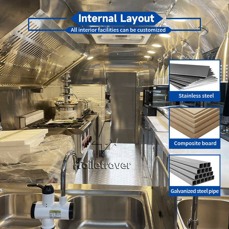 Fiberglass Food Truck Custom-M - Quality Food Snacks avis et prix