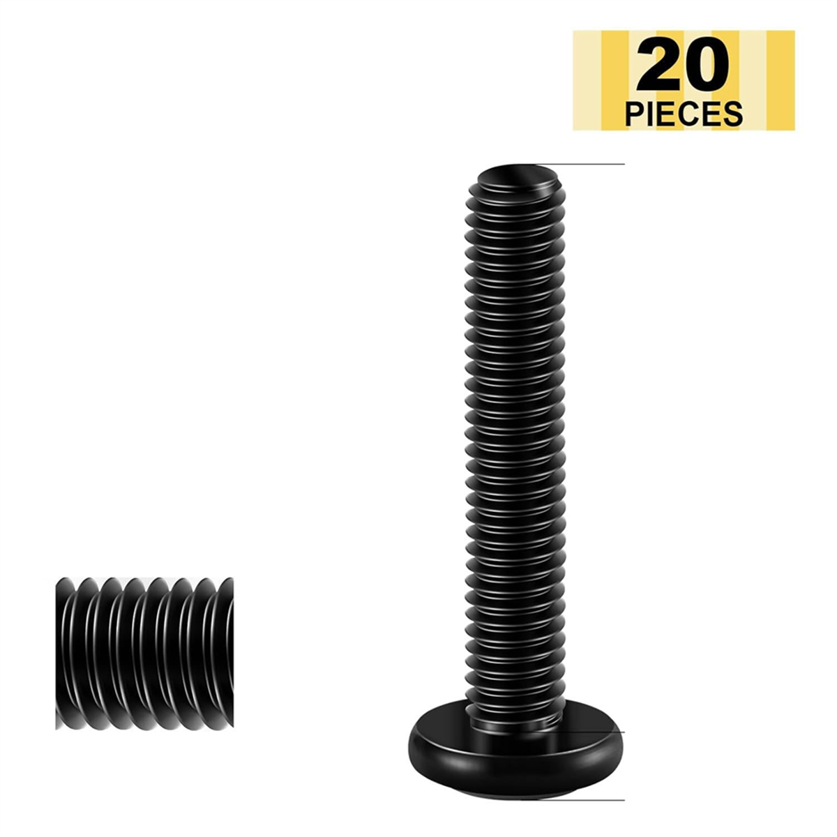 A71P M6 X 35mm 20Pcs Flat Head - Foods X avis et prix