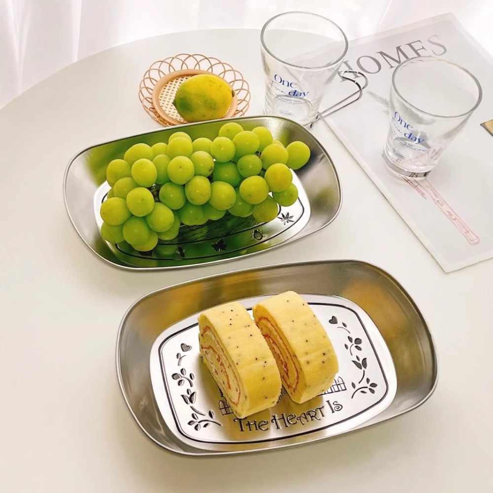 2PCS Vintage American Tin Tray - Food Snacks For Picnic avis et prix