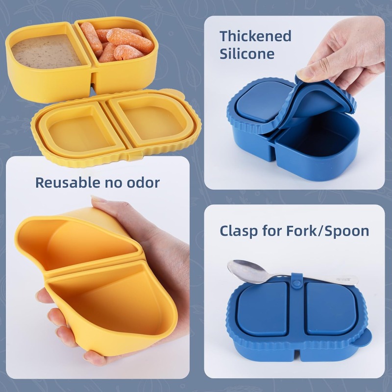 Reusable Silicone Snack Contai - Food Snacks For Picnic avis et prix