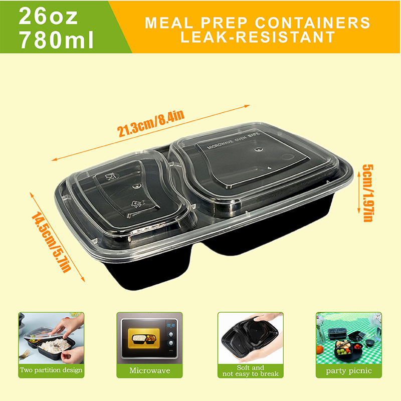 10/40 Pack 26 oz Two-Compartme - Food Snacks For Picnic avis et prix