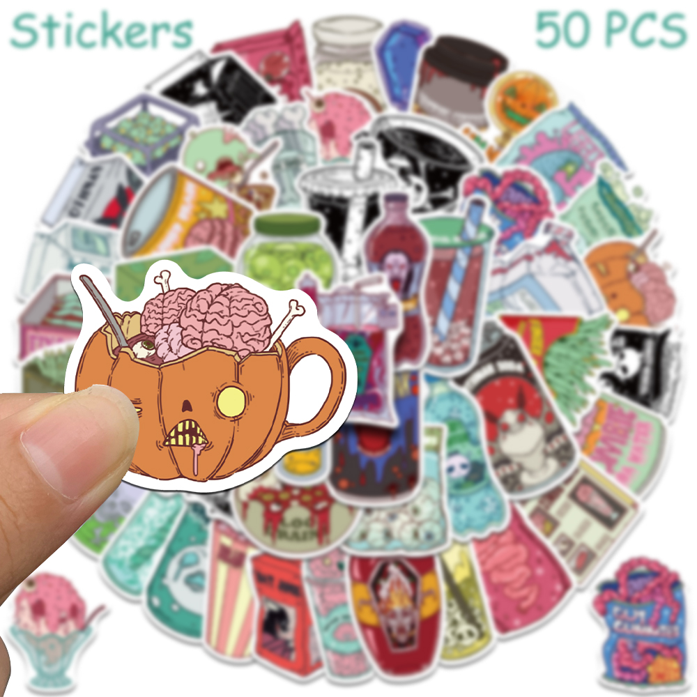 50pcs Horrible Zombie Food Sti - Zombie Snacks avis et prix