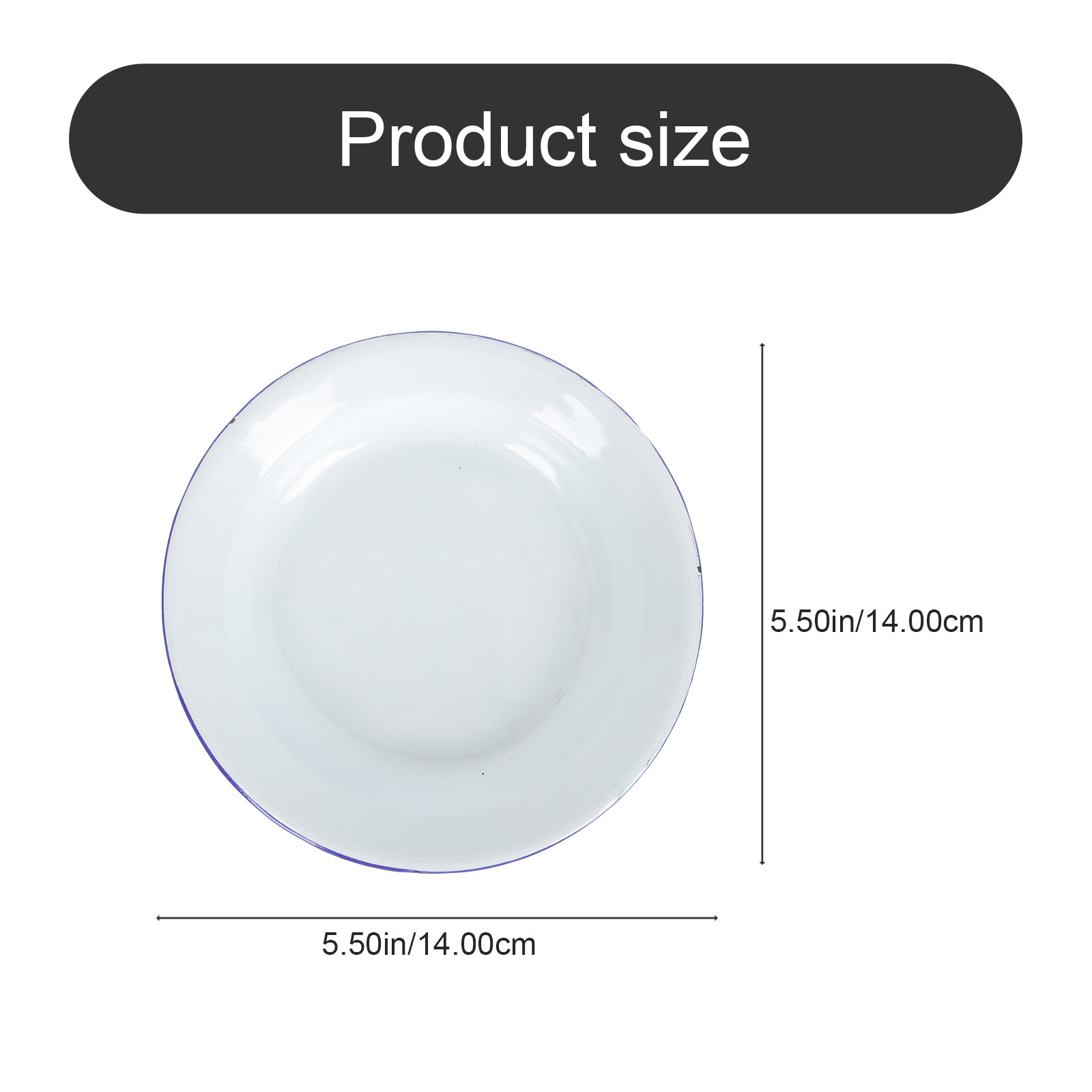 4Pcs Enamel Plates Set Retro V - Food Snacks For Picnic avis et prix
