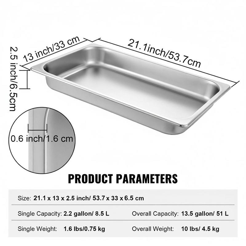 6 Pack Food Buffet Trays 20.9  - Foods X avis et prix