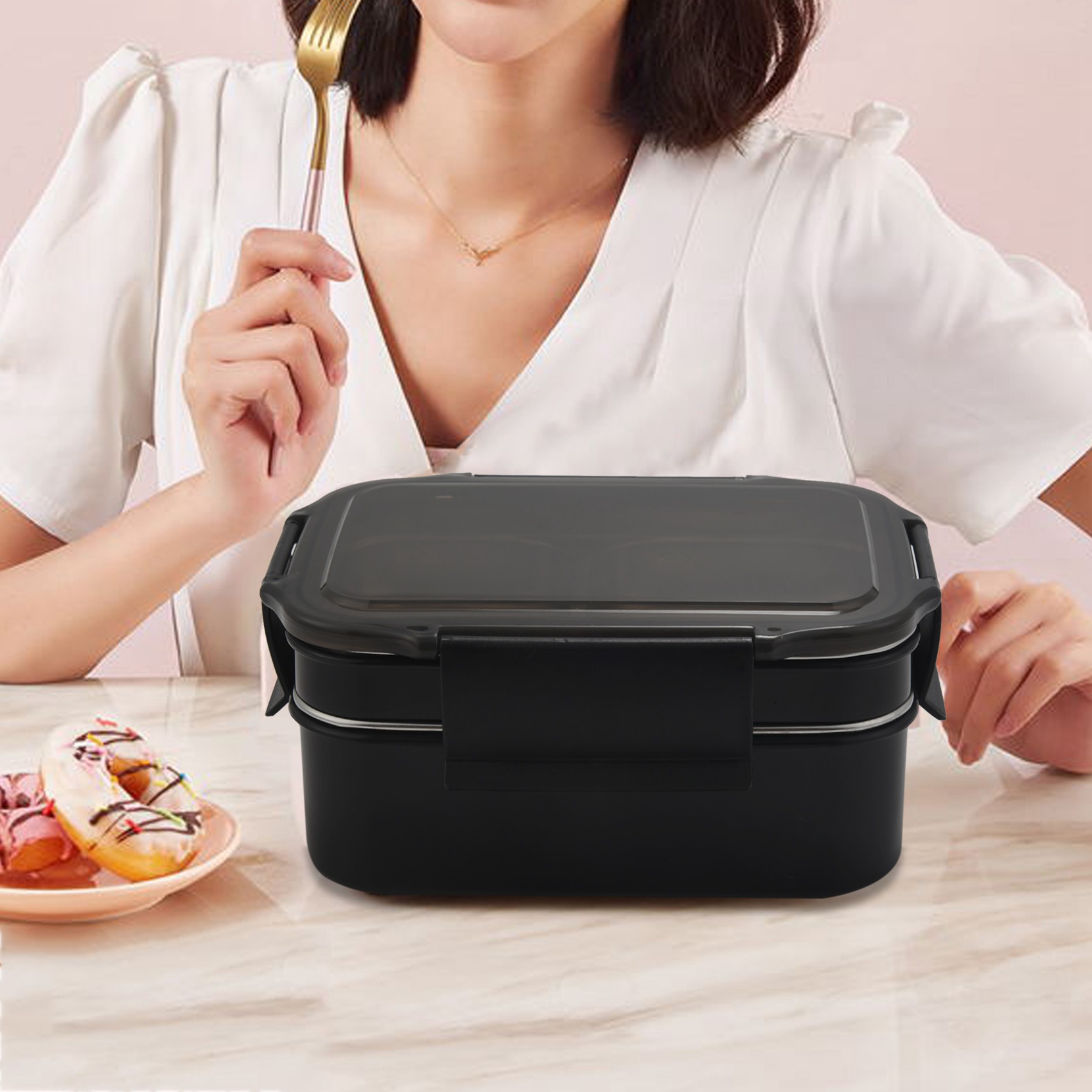 ABZT 304 Stainless Steel Stack - Black Food Or Snacks avis et prix