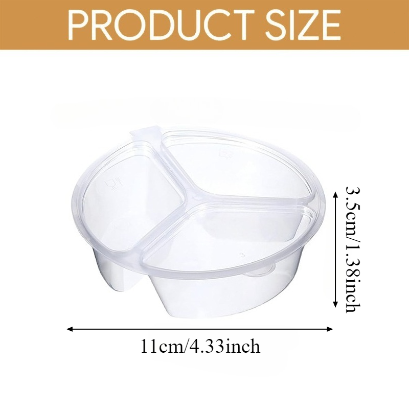 5-20Pcs 3-Compartment Snack Bo - Food Snacks For Picnic avis et prix
