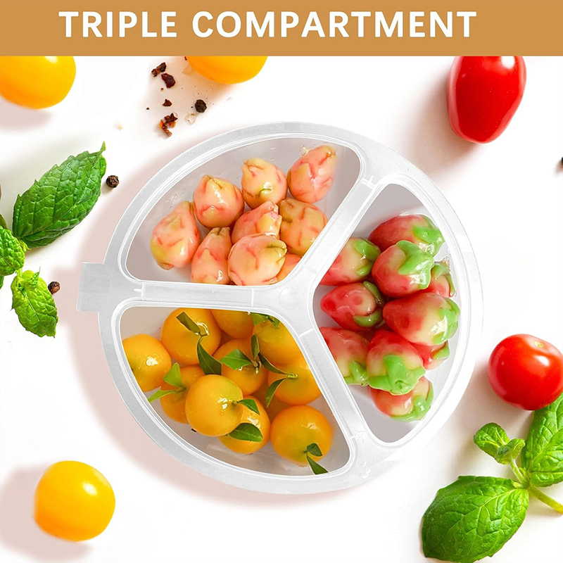 5-20Pcs 3-Compartment Snack Bo - Food Snacks For Picnic avis et prix