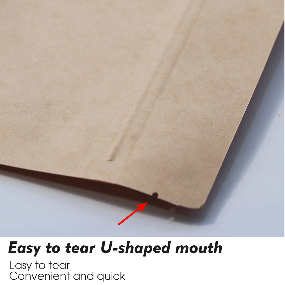 Kraft Paper Zip Lock Bags with - Food Day Snacks avis et prix