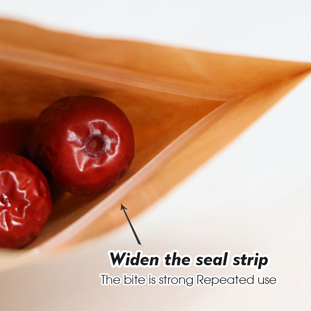 Kraft Paper Zip Lock Bags with - Food Day Snacks avis et prix