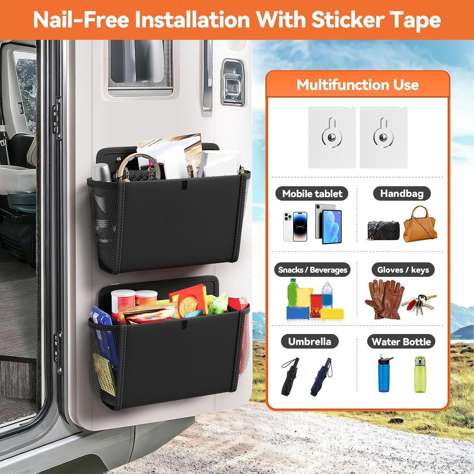 Door Storage Organizer 2 Piece - Rv Snacks & Food Zone Surat Menu avis et prix