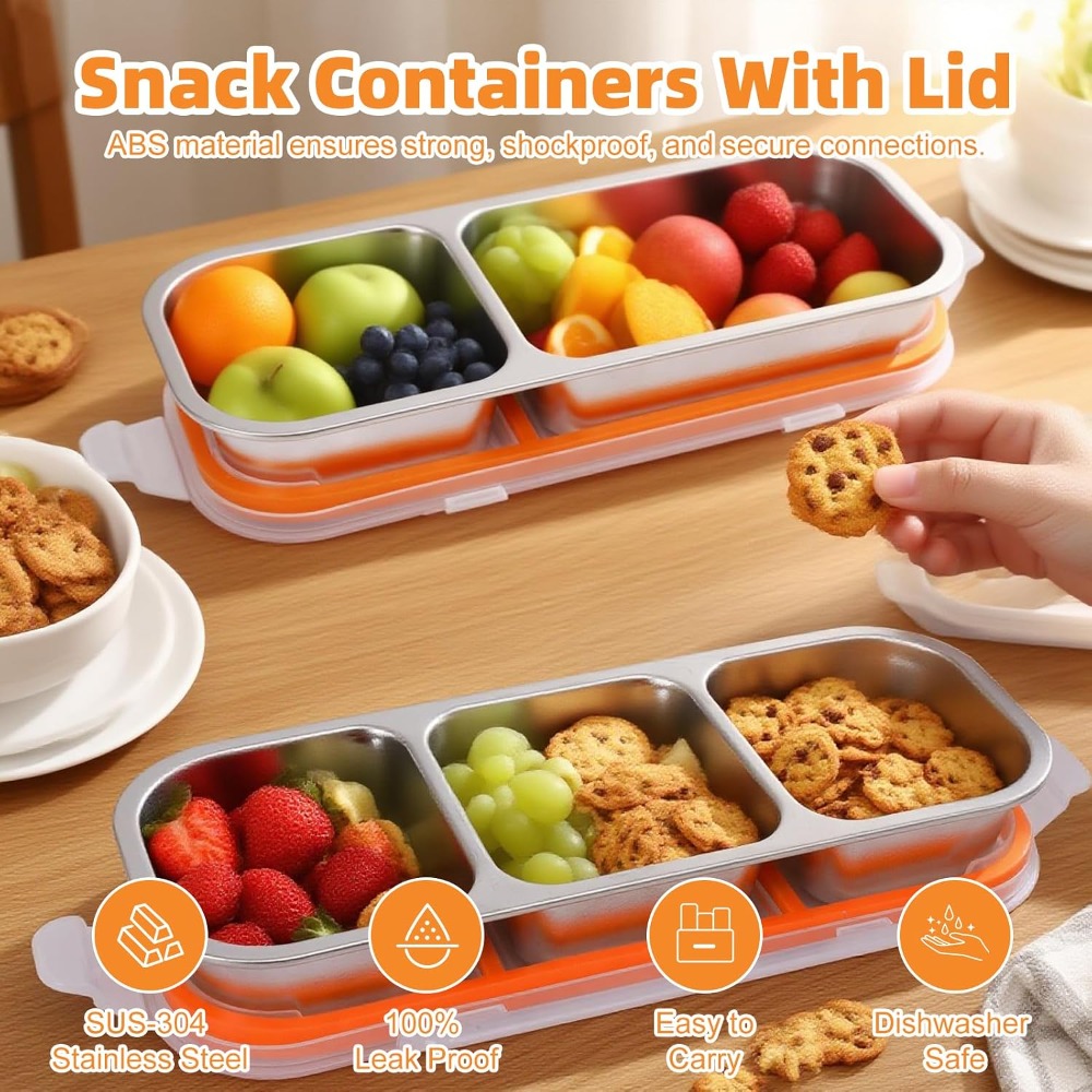 Stainless Steel Snack Containe - Food Snacks For Picnic avis et prix