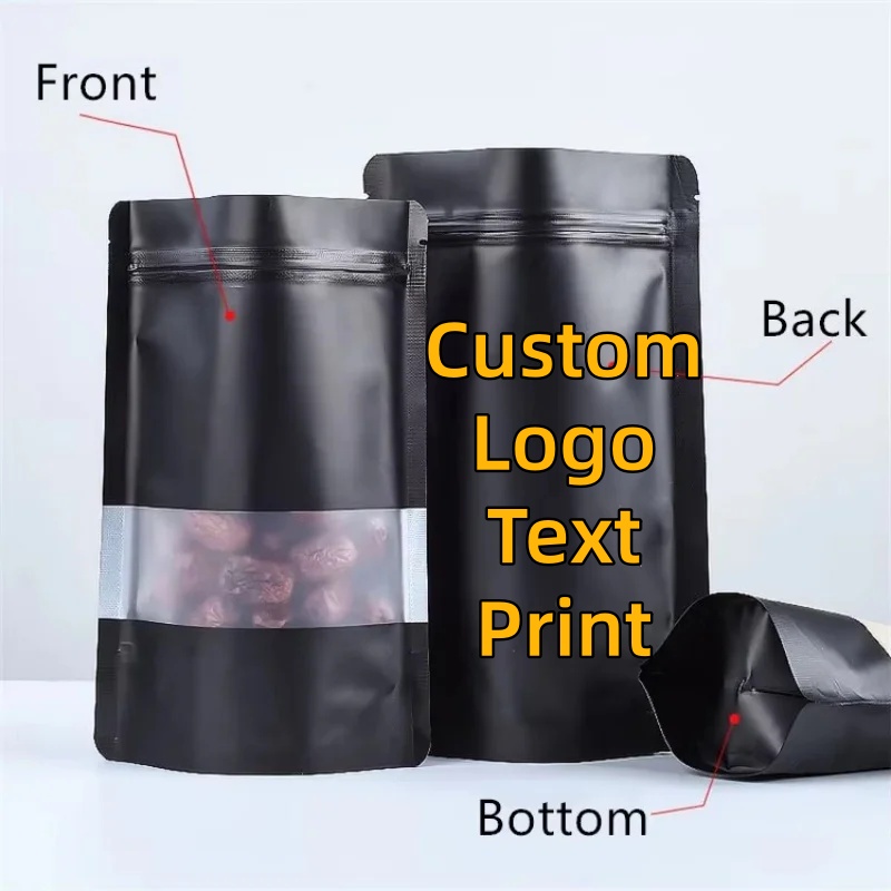 100PCS Stand-up Matte Black Al - Food Day Snacks avis et prix