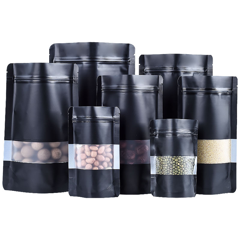 100PCS Stand-up Matte Black Al - Food Day Snacks avis et prix