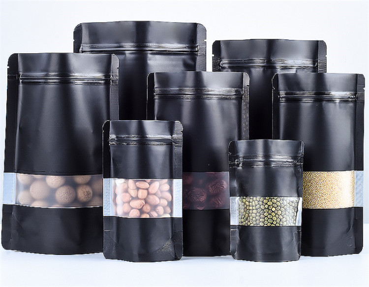 100PCS Stand-up Matte Black Al - Food Day Snacks avis et prix