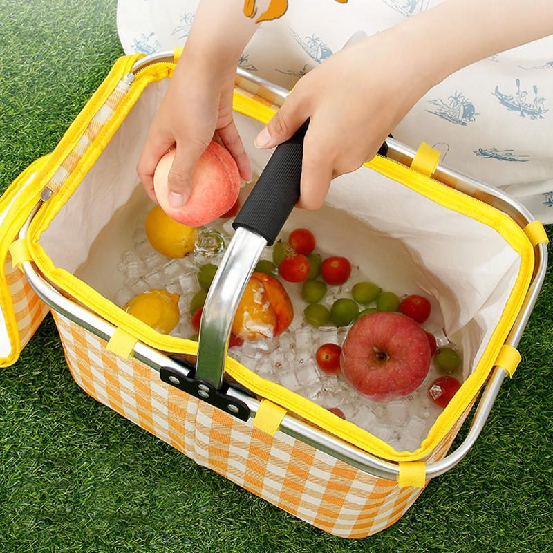 Retro Pastoral Lunch Bag Foldi - Food Snacks For Picnic avis et prix