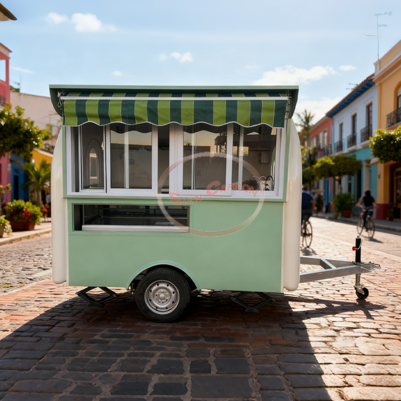 Mobile coffee, bar, sales cart - Rv Snacks & Food Zone Surat Menu avis et prix
