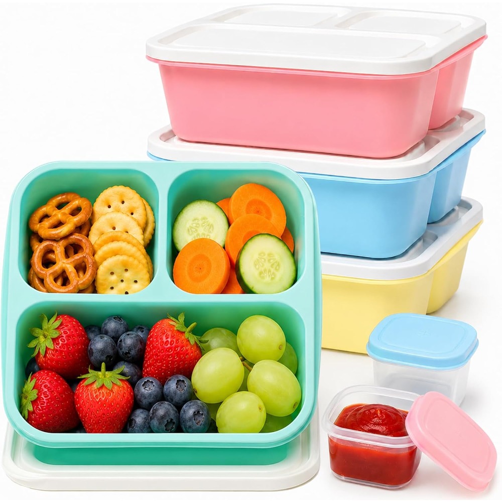 3 Compartment Bento Box Snack  - Food Snacks For Picnic avis et prix