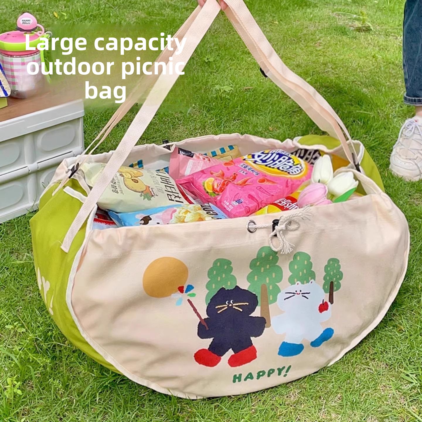 Large Capacity Car Storage Bag - Food Snacks For Picnic avis et prix