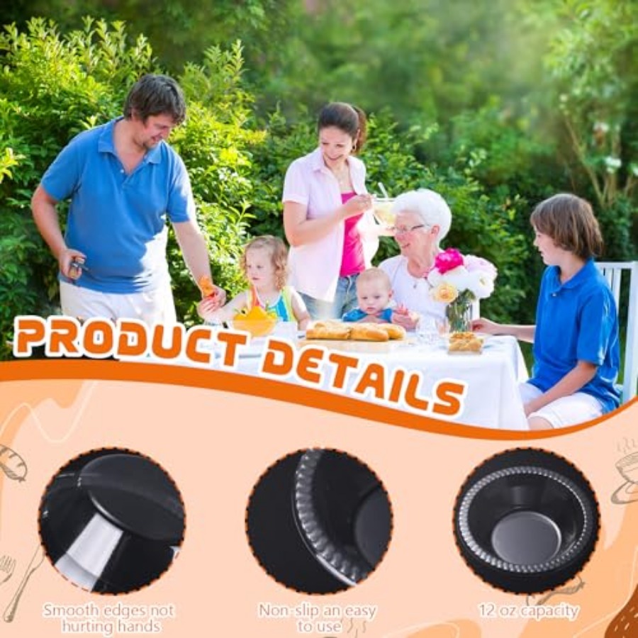 30 Pack 12 oz Disposable Plast - Food Snacks For Picnic avis et prix