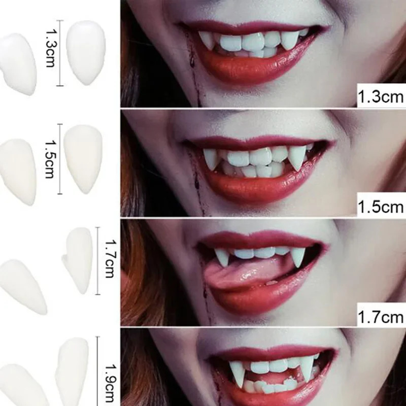 1-4Pairs Vampire Fangs&Zombie  - Zombie Snacks avis et prix