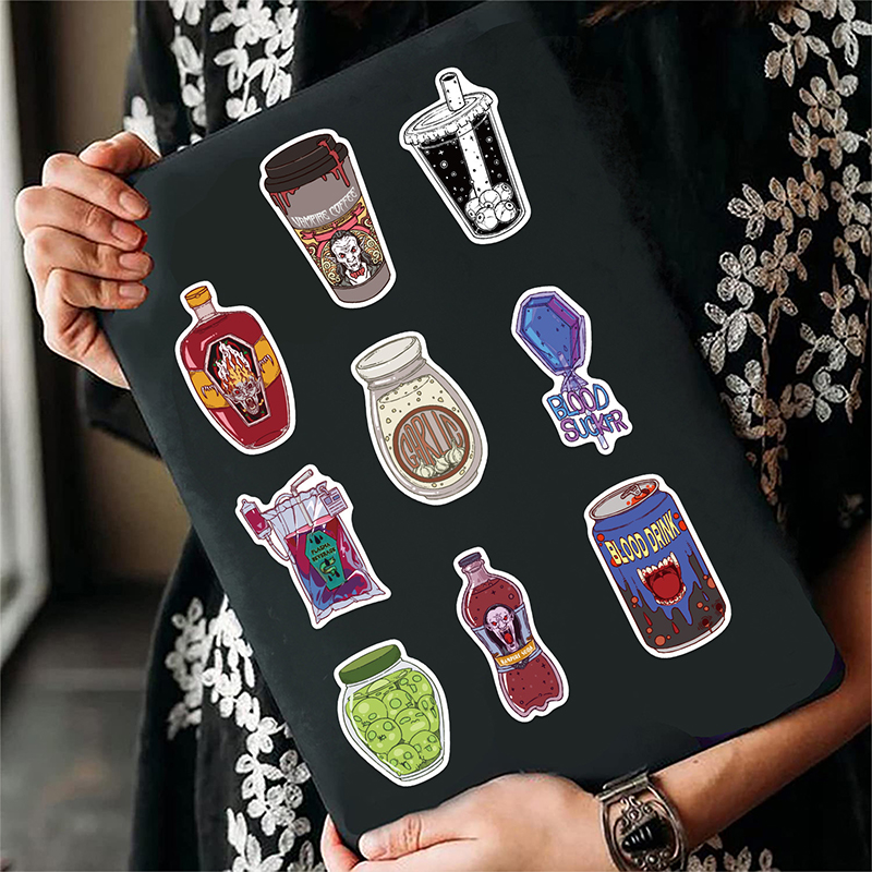 50PCS Zombie Food Stickers Cut - Zombie Snacks avis et prix