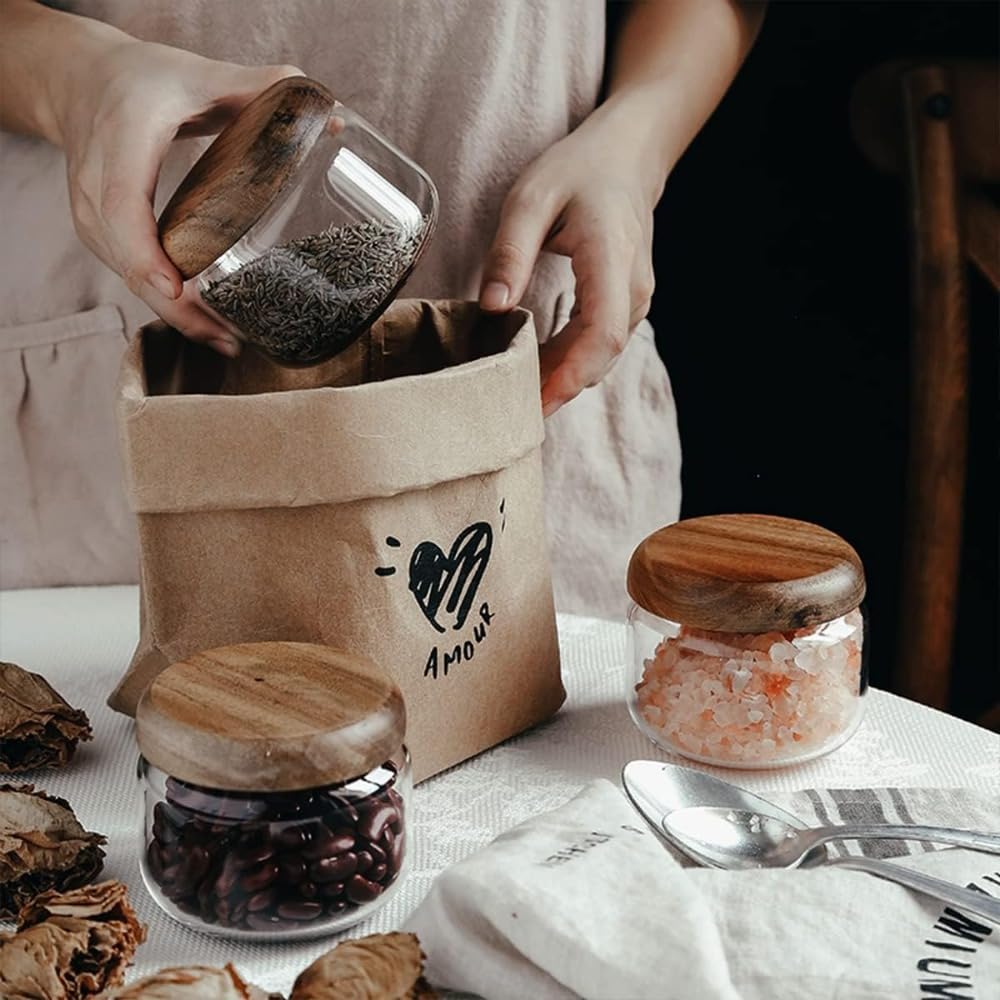 Glass Food  Containers with Wo - Foods X avis et prix
