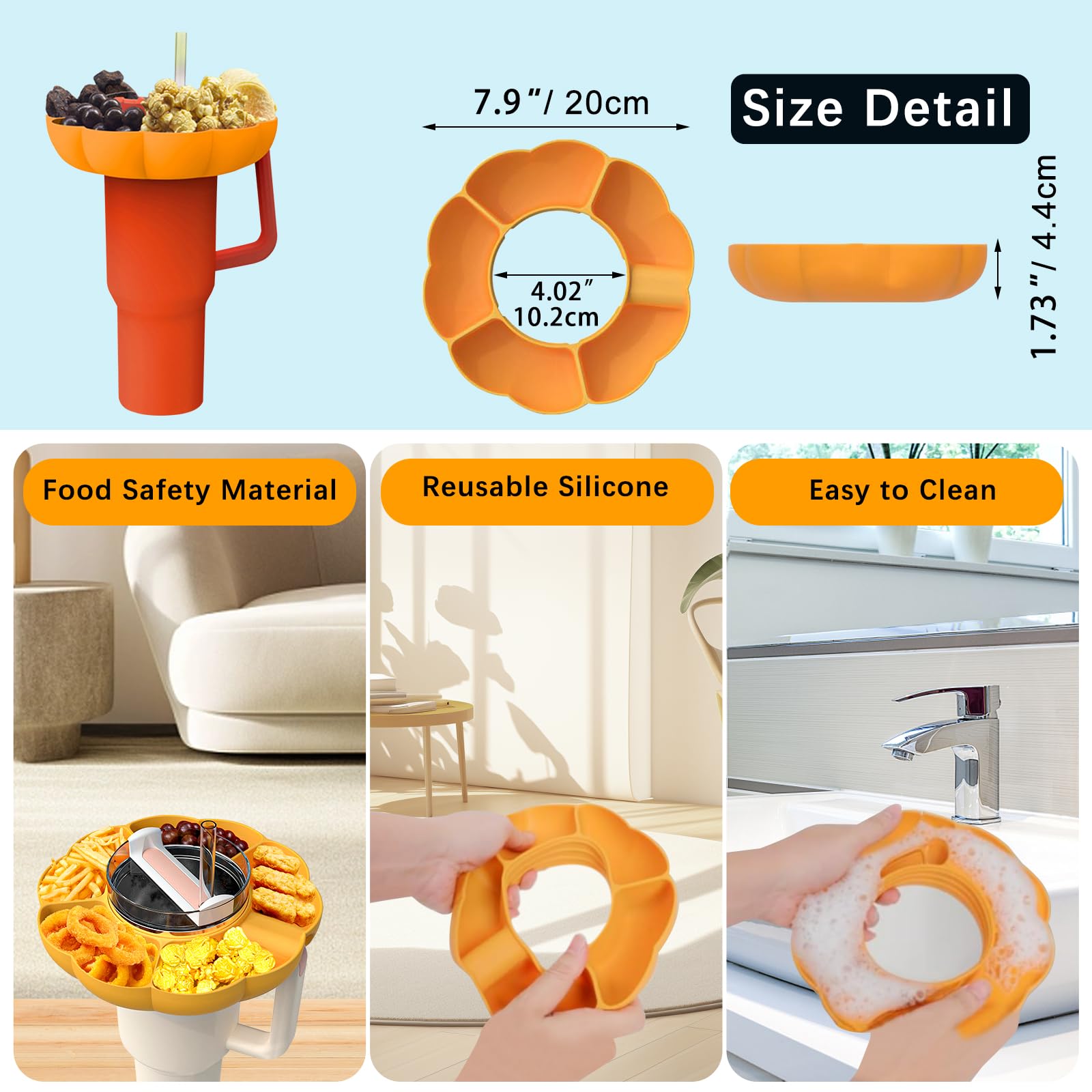 Reusable Silicone Snack Platte - Food Platter Snacks avis et prix