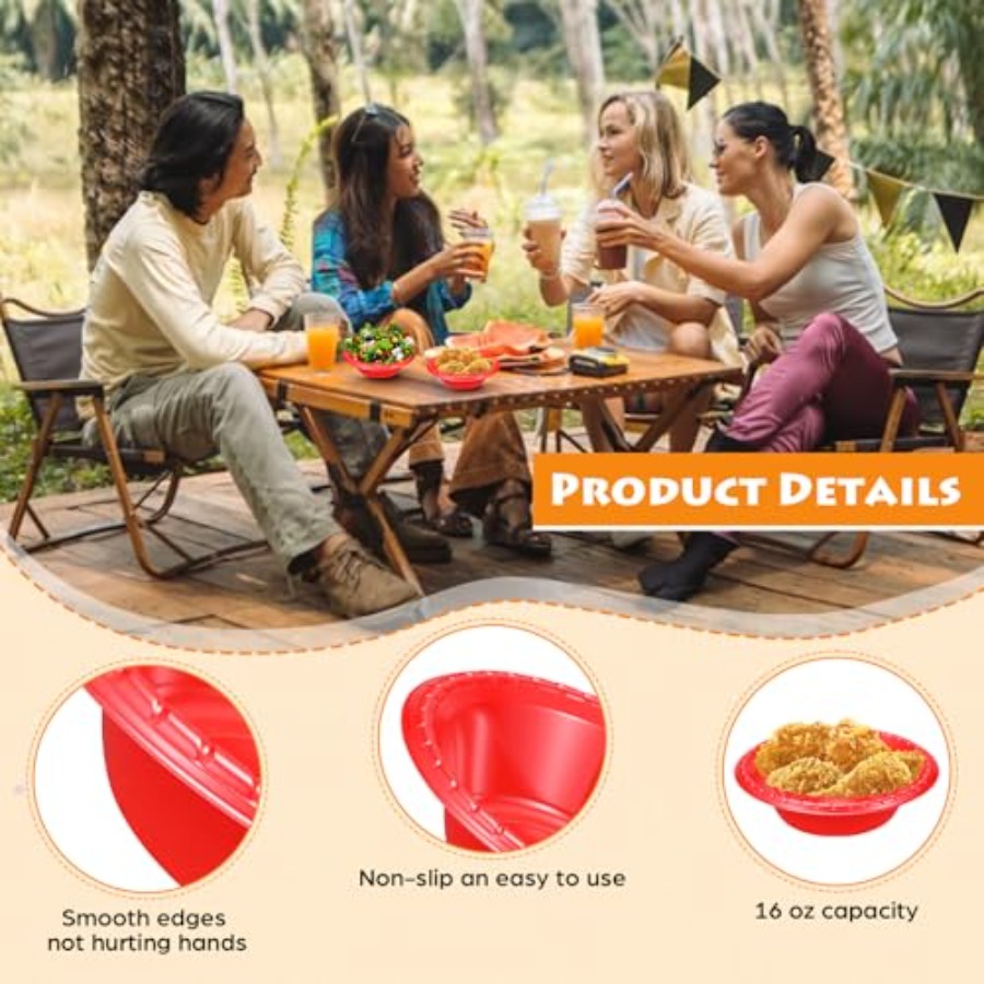 24 Pack 16oz Disposable Plasti - Food Snacks For Picnic avis et prix