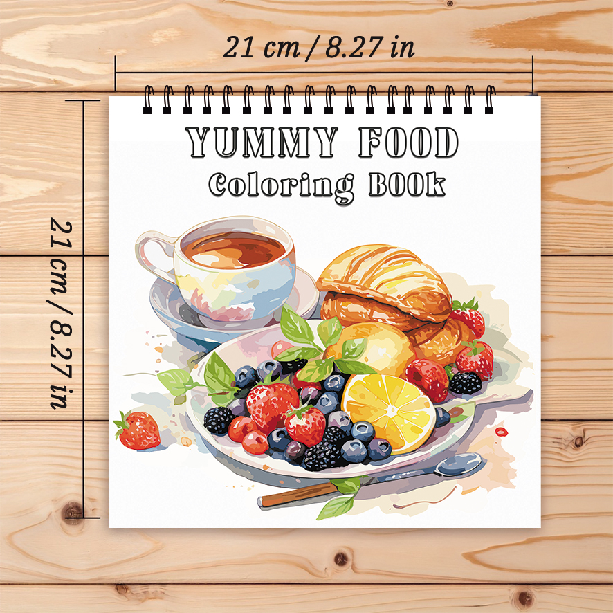 Coloring Book - 8.27 x 8.27 in - Foods X avis et prix