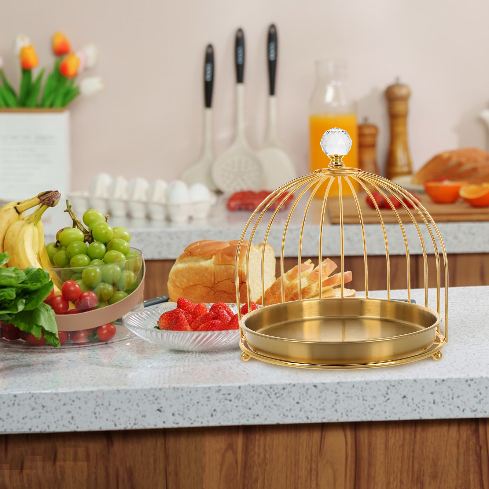 Stylish Birdcage Serving Stand - Food Platter Snacks avis et prix